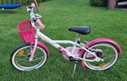 Rowerek dziecięcy BTwin Docto Girl Decathlon koła 16 jak nowy, dodatki