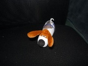 Pluszak piesek beżowo-biały