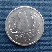 Moneta Niemcy 1 fenig 1979 NRD 