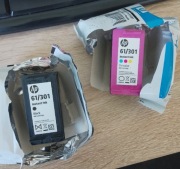 Sprzedam tusze HP 301 widoczne na zdjeciu