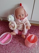 Laleczka niemowlak interaktywna, z akcesoriami