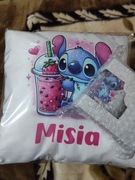 Poduszka i kubek stitch zdrobnienie imienia Michalina ( Misia)