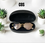 Etui futerał pudełko na okulary firma COS case ochraniacz skóra węża twarde