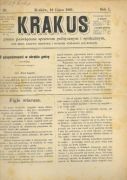 KRAKUS, nr 29, rok 1891 r.