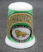 Naparstek Kolekcjonerski Porcelanowy znana Lyle's Golden Syrup