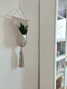 UP Kwietnik makrama wiszący na ścianie ze sznurka Cappuccino Beż nr8