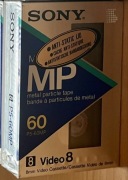 18x Kaseta SONY Video 8 P5-60MP – Fabrycznie Nowe (Folia) | Made in Japan