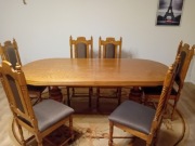 Stół + 6 krzeseł 