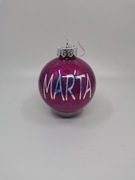 BOMBKA Choinkowa AKRYLOWA Z IMIENIEM