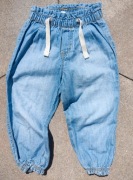 H&M jak NOWE śliczne,cienkie,przewiewne spodnie alladynki ,100% bawełny,86