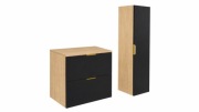 Szafka łazienkowa wiszącą 60 cm 2 szuflady + słupek wiszący  