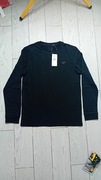 Nowy! Longsleeve 4F czarny M męski z małym czarnym logo (936)