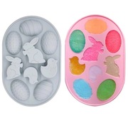 Foremki silikonowe Zajączki Jajeczka Kurczaczki 2 sztuki