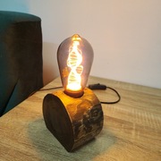 Lampka biurkowa nocna + żarówka!!! nowoczesna i stylowa "Fineas dark"