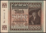 Niemcy 5000 marek 1922 - Ra