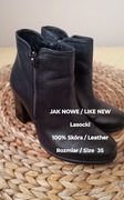Lasocki  Damskie ocieplane botki skórzane, 100% Skóra, Rozmiar 35