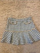 Niebieska spódnica w kratkę