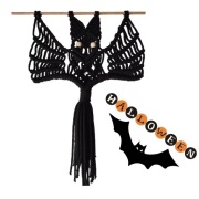 NIETOPERZ DEKORACJA NA HALLOWEEN WISZĄCY DUŻY ZAWIESZKA handmade 1szt