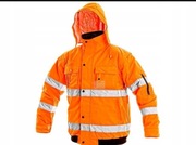 KURTKA ROBOCZA OSTRZEGAWCZA MĘSKA OCIEPLANA 2 W 1 CXS 2XL