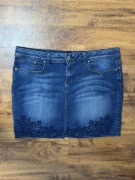 Spódnica jeansowa mini spódniczka jeans krótka stretch Milla rozmiar 44 XXL