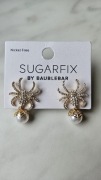 Sugarfix kolczyki damskie pająk z perłą. Nowe.