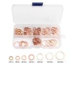 100 SZTUK Zestaw uszczelek miedzianych podkładek