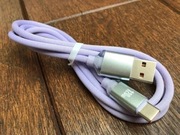 Przewód do ładowania 2 x USB typu C, 120W, 6A. iPhone Samsung. Nowy.