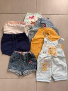 Zestaw krótkich spodenek dziewczęcych – rozmiar 68–74 | 8 szt.