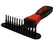 ALKO 0690 ZGRZEBŁO DLA PSA JEDNORZĘDO 15,5 x 8 cm