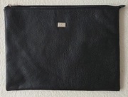 Czarna skórzana teczka etui na laptopa lub dokumenty Batycki