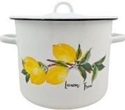 garnek emaliowany CYTRYNA 7l. / 22cm