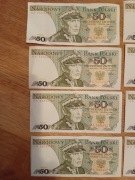 Banknot 50 zł  Świerczewski seria HA. WADY .PRL