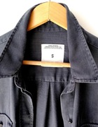 Zara  rozpinana bluzka damska koszula bluza 34 36 37 XS S M grafit lyocell