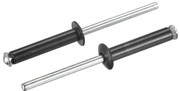 Nity zrywalne aluminiowe 2.6 na 27 mm czarne 25 szt. sourcing-map nowe