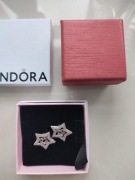 Kolczyki srebrne a La Pandora gwiazda korona pr.925