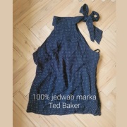 Jedwabna elegancka bluzka (100% jedwab) marka premium Ted Baker London 38 