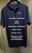 NIKE  Dri-Fit  Męska koszulka polo z oddychającej tkaniny, Rozmiar L