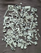Klocki Lego mix, szare, 0,5kg, 500g