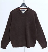 Męski Sweter Bawełniany Brązowy Tommy Hilfiger |R. XL
