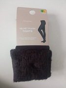 Primark welwet plush ciepłe rajstopy damskie r M/L