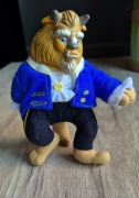 Maskotka retro lata 90 figurka gumowa głowa Piękna I Bestia Beast vintage 