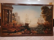 Obraz, olej na płótnie, bardzo duży 252 x 157 cm