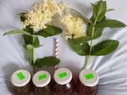 Syrop z mięty kwiatu czarnego  bzu