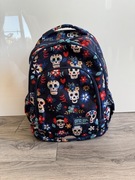 Nowy bez metki plecak szkolny marki CoolPack z motywem czaszek i kwiatów