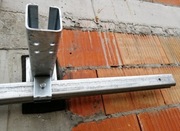 profil bramowy szyna wieszaki rolki brama wisząca