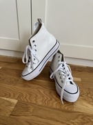 Białe trampki na wysokiej podeszwie BK British Knight r. 38