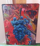 Martwa natura z winogronami