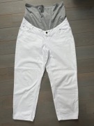 MAMALICIOUS Jeansy Białe ciążowe