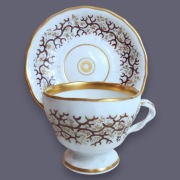 Duża Filiżanka Schumann Berlin SPM 1852-64 Rocznicowa Biedermeier
