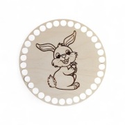 Baza drewniana do szydełkowania, spód do koszyczka, Wielkanoc,  20 cm